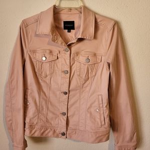 Liverpool Classic Denim Jacket. Size S. Mauve Blush.